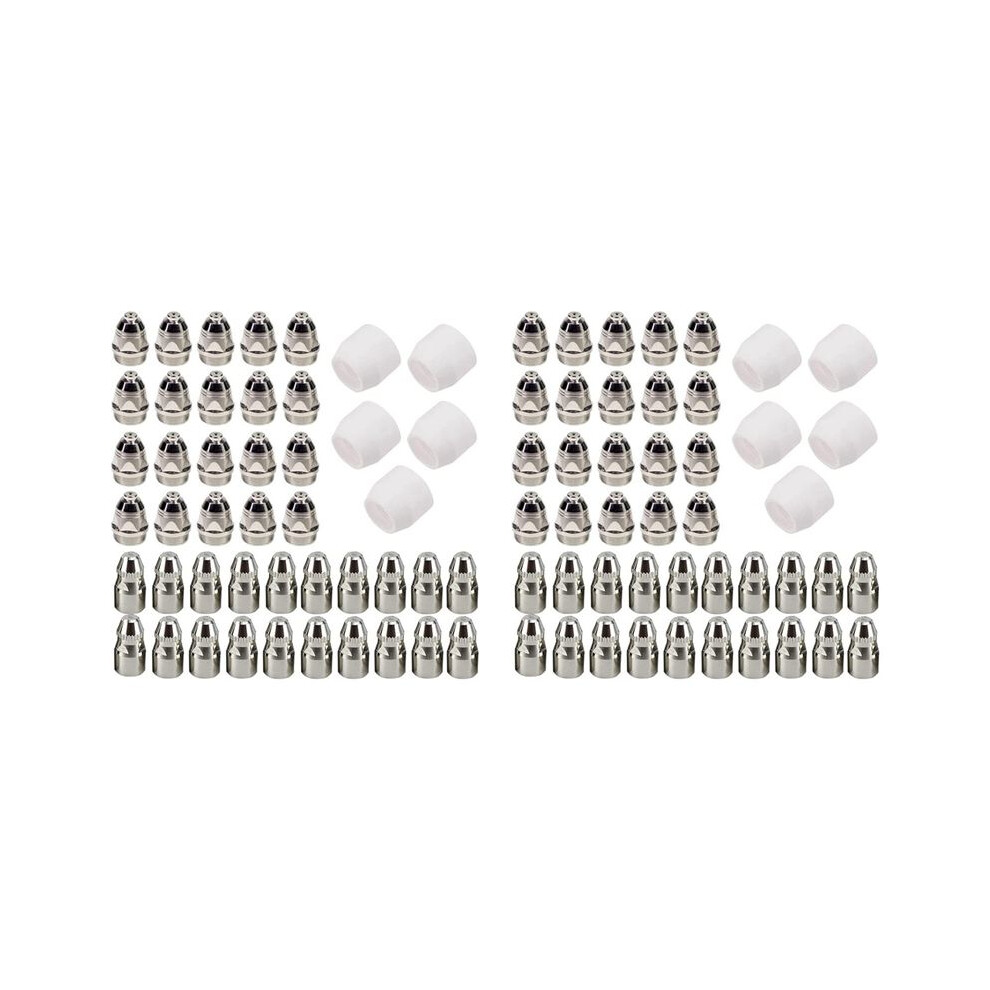 90Pcs P80 Plasma Electrode Tip Nozzle Plasma Cutting Electrode Nozzle Plasma Consumable Fit P-80 Plasma Torch 4711634198976