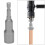 4Pcs Power Wing Nut Driver Set,Slot Wing Nuts Drill Bit Socket Wrenches Tools Set,1/4inch Hex Shank Drills Bits 1