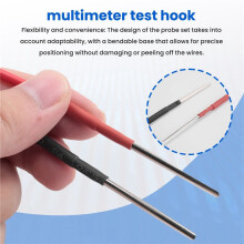 4 ST Flexibla Ryggsondar med Sked, Ryggsondsstift Fordonskompatibel med 4 mm Bananpluggtestkablar