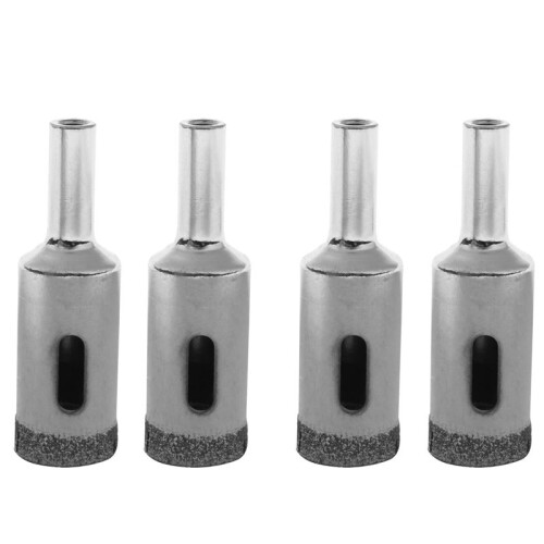 4X Diamond Particles Coated Drill Bit Ceramic Tile 16mm Dia Glass Hole Saw
