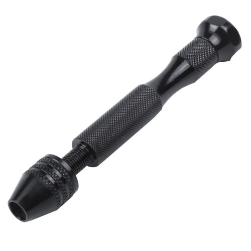 Hand Twist Drill Bits Set,  Hand Spiral Drill with 100pcs 0.3mm to 3.0mm Micro-Drill Bits (Black) 1