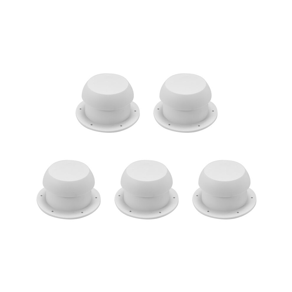 5X Round Mushroom  Shape Ventilation Cap for Rv Accessories Top Mounted Round Exhaust Outlet Vent Cap