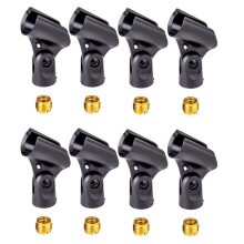 8 PièCes Support de Clip de Microphone Universel avec Adaptateurs D'ÉCrou Femelle 5/8 Pouces Mâle à 3/8 Pouces