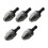 5X Silver+Black 6mm Keyless Drill Bit Chuck Quick Change Adapter Converter Hex Shank 1
