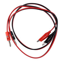 8 Pcs Rouge Noir Banana Fiches A Pince Crocodile Sonde Cable de Test 1M