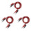 6Pcs Multi-Meter Test Leads Cable Jumper Wire  Security 4mm Banana Plug Retractable Test Tool Red Black 1