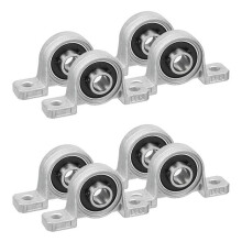 8Pcs KP08 8mm Bore Zinc Alloy Inner  Mounted Floor Bearing Insert Bearing