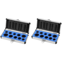 20Pcs Drive Socket 9-19mm Damaged Nut Stud Extractor Bolt Remover Locking Set Threading Tools Kit