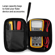 10X Soft Tool Carrying Case for 117/116/115/114/113 Digital Multimeters 62 Max and More, with Smooth Zipper