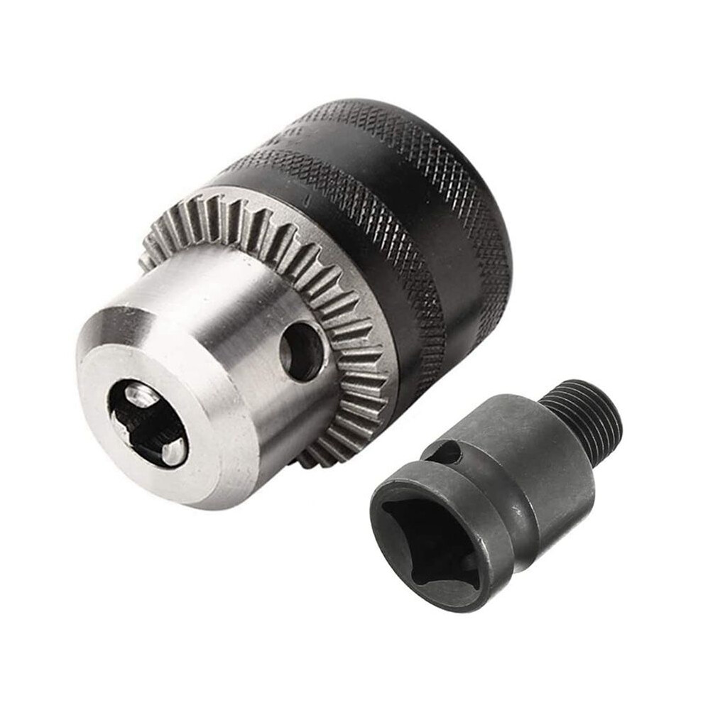 5Set 1.5-10Mm 1/16 Inch - 3/8 Inch Capacity Key Drill Chuck Wrench Converter 1/2 Inch Socket Square Female Adapter 6034013988455