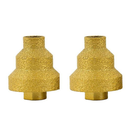 2pcs 20-35-50mm Diamond Chamfer Drill Bit Angle Grinder Saw M10 Thread for Enlarge Marble Tile Masonry Concrete