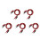 10Pcs Multi-Meter Test Leads Cable Jumper Wire  Security 4mm Banana Plug Retractable Test Tool Red Black 1