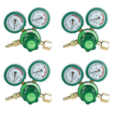 4X Oxygen Gas Bottle Regulators O2 Reducing Pressure Inhaler Acetylene Double Gauge Regulator Oxygen Tank Regulator