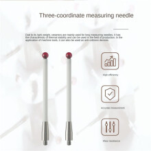 10 Pezzi Stilo per Sonda CMM, Punta un Sfera da 6 mm, Sonde di Contatto CMM, Alberi nel Ceramica, Accessori per Test Sonda per Renishaw A-5000-3709