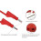10Pcs Multi-Meter Test Leads Cable Jumper Wire  Security 4mm Banana Plug Retractable Test Tool Red Black 2