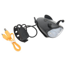 Lumini de bicicletă cu încărcare rapidă, cu claxon, reîncărcabilă prin USB, impermeabile, pentru mers pe timp de noapte, siguranță sporită,