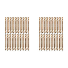60Pcs 1/8In Cobalt Drill Bits Double End Drill Bits for Hardened Steel Cast Iron Wood Plastic Stainless Steel Drill Bit