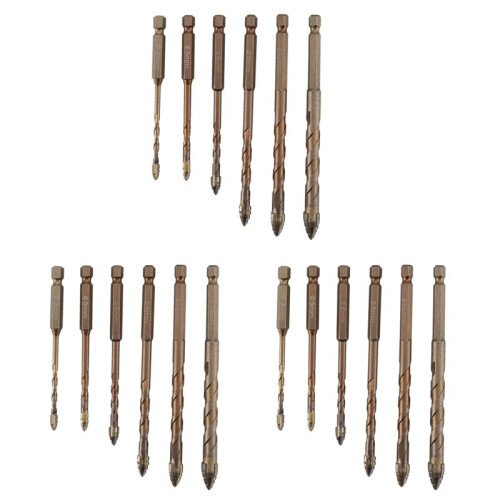 3X Four-Flute Sawtooth Eccentric Drill Bit, Four Edged Serrated Eccentric Drill, Four-Flute Sawtooth Eccentric Drill Bit