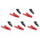 10X Insulated Alligator Clip Connector Clamp Testing Probe Red+Black 1
