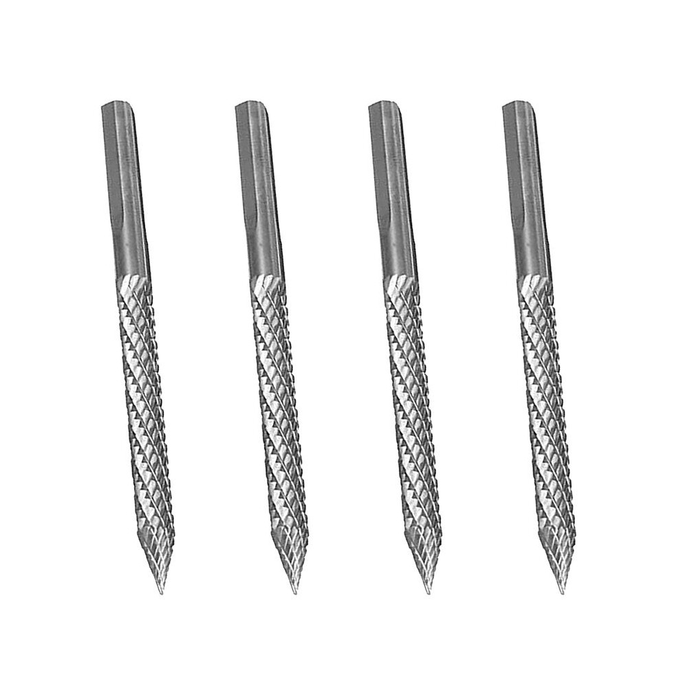 4Pcs 1/4In 6Mm High Carbide Steel Burr Bits Tire Reamers Carbide Cutters Rotary Files Reamers Wire Cutter 6033970301840