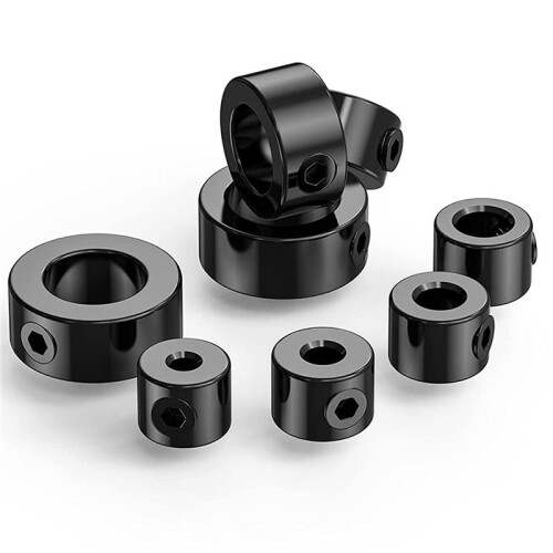 Drill Stop Bit Collar Set, 27PCS Adjustable Drill Depth Stop Collar Limit Ring with Carbon Steel Set for Drill Bits 2
