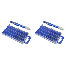 42PCS Carburetor Jet Drill Bits Pin Vise Set, for Jewelry Bead Making Crafts Orifice Drilling Wood DIY Carving