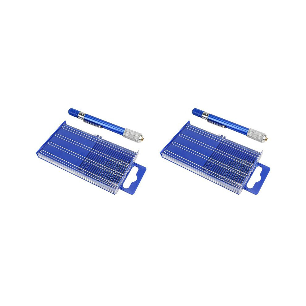 Photos - Bits / Sockets 42PCS Carburetor Jet Drill Bits Pin Vise Set, for Jewelry Bead Making Crafts Orifice Drilling Wood DIY Carving