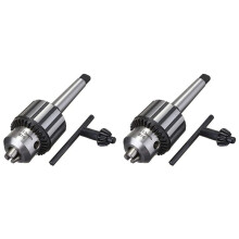 2X Heavy Duty Drill Chuck 1/2 Inch Capacity with MT2 Morse Taper 2 Tool Holder and K32 Key (MT2-B16 -13mm)