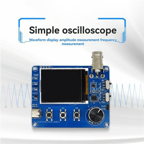 2X  Simple Oscilloscope with 1.8 Inch TFT Color Display, Waveform Measurement, Frequency Meter, Square Wave Output 2