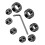 Drill Stop Bit Collar Set, 36PCS Adjustable Drill Depth Stop Collar Limit Ring with Carbon Steel Set for Drill Bits 5