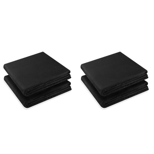 Cobertor de Feltro de Carbono para Soldagem À Prova de Fogo - 4 Pacotes de 20 X 36 Polegadas, Tecido Resistente Ao Calor, Almofada de Isolamento de