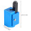 2X Right Angle Woodworking Corner Chisel Carpenter Wood Chisel Corner Punch Chisel Right Angle Cutting for Door Lock 6
