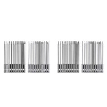 Bit Set Lang, Magnetische Bit Set 40 Stuks 100Mm, Torx Bit T8-T40, Hex Bit H2-H6, PH1 PH2, PZ2, Slotted Bit, 1/4Inch Hexagon