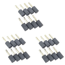 24 Stuks Cilinderslijpsteen - 1/4 Inch Zeskantschacht Schuursteen Gemonteerd Slijppunt voor Roterende Boormachine (20 mm)