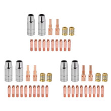 48PCS 25AK Welding Torch Accessories Consumables 0.8mm MIG Torch Gas Nozzle Tip Holder of 25AK MIG/MAG