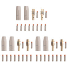 42Pcs 15AK Coating Protection Nozzle Non-Stick Welding Slag European Airless Gas Protection Machine Protective Sleeve