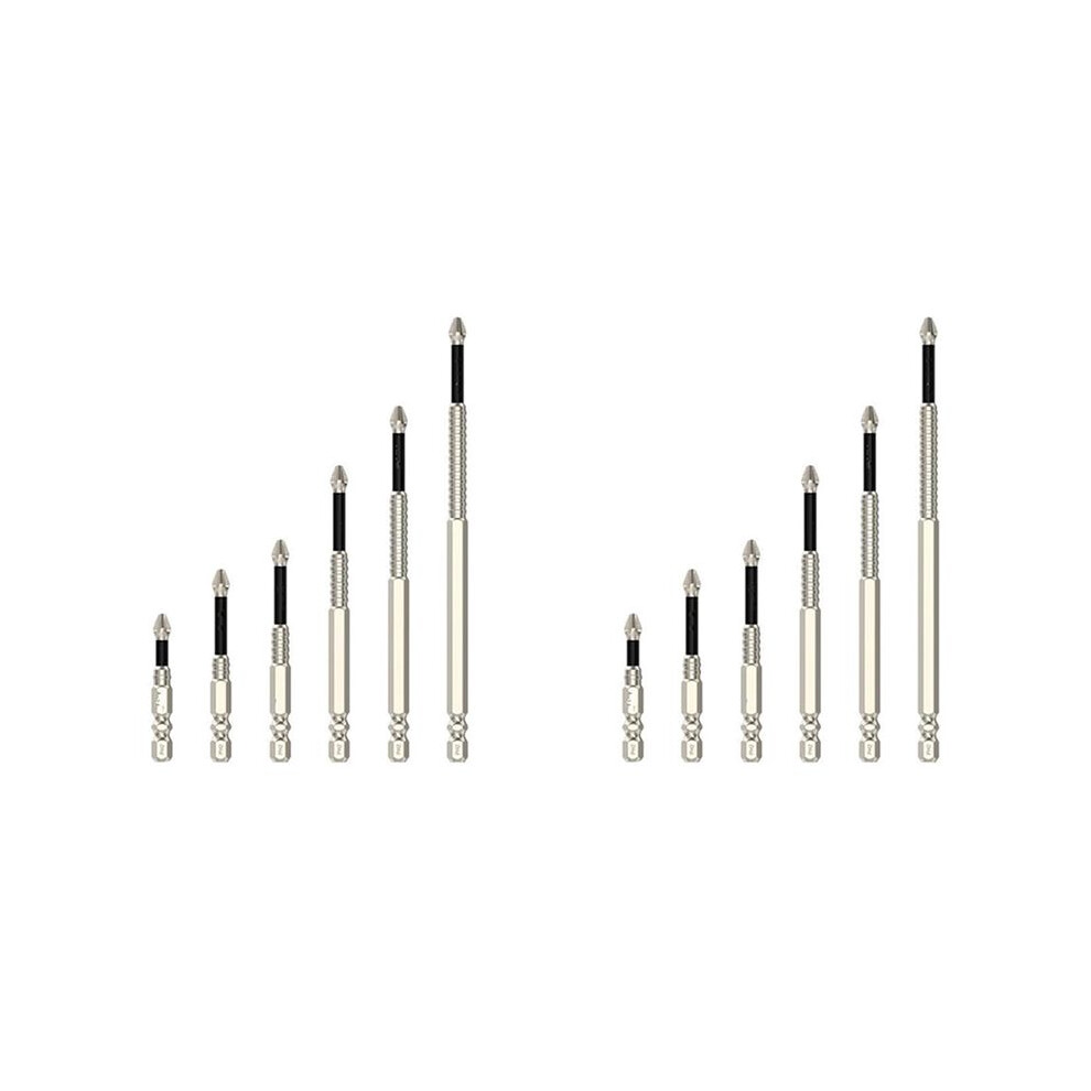 High-Magnetic Screwdriver Drill Bit Set, 12Pcs Anti-Slip Magnetic Screwdriver Bits, Electric Precision Screwdriver Set 6031011495916