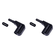 2X Elektronisches Multimeter, Magnetkopf, 4-mm-Bananenstecker, Lötfrei, Schneller Magnet-Sondenanschluss, Multimeter-Zubehör, Schwarz