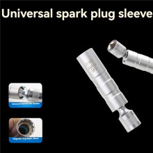 3X Verlengde Bougiesleutel 12 Hoek Reparatie- en Verwijderingsgereedschap Dunne Wand 3/8 Inch Aandrijfdoppen Autoreparatiegereedschap 16 mm