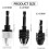 30PCS 1/4 Inch Hex Shank Keyless Drill Chuck Quick Change Adapter Converter Impact Drills Bits 7