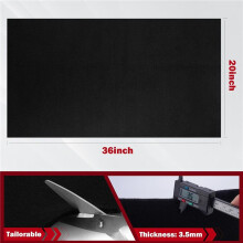 Couverture de Soudage en Feutre de Carbone Ignifuge - Lot de 4 Paquets de 20 X 36 Pouces Tissu Résistant à la Chaleur Coussin Isolant Haute