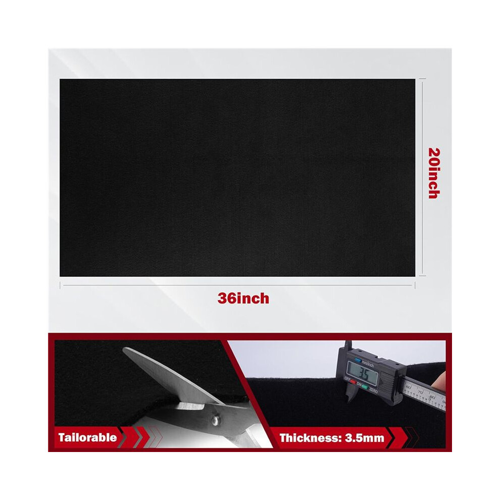 Carbon Welding Blanket Fireproof - 4 Packs 20X36inch Heat Resistants Fabric 1800F High Temp Insulation Pad 6031891376633