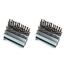 120X Industrial-Grade Full-Grinding Small Twist Drill 60PC High-Speed Steel Round Shank Number Drill Box