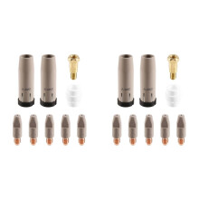 18Pcs 24KD Coating Protection Nozzle 0.8mm MIG Torch Gas Nozzle Tip Holder of 24KD MIGMAG Welding Torch