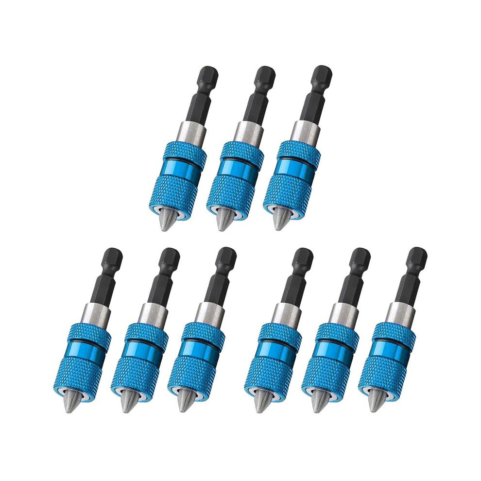 9Pcs 60Mm Drywall Screw Bits Setter Magnetic Bit Holder 1/4 Inch Hex Shank Driver Bits Adjustable Depth Screw Holder 6031094946213