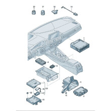 Emergency Call Module & Communication Unit Control Unit 8W0035283A for Taycan 9J1 2020-2024 for A5 A4 A6