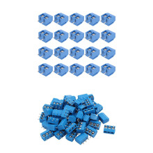 20Pcs 2-Pin Screw Terminal Block Connector & 100PCS ABS KF301-3P 5.08mm 3 Pin Connect Screw Terminal Connector