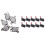 5Pcs KSD301 250V 10A Thermostat Temperature Control  with 10Pcs Micro-Roller Lever Arm Open Close Limit 1