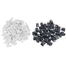 100Pcs 22-16 GA AWG Closed End Crimp Caps Splice Gauge Wire Connectors Terminals with 45 Pcs Power Jack Socket