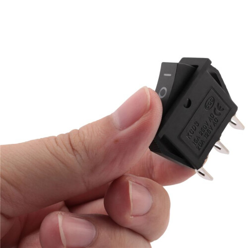 2PCS 3 Pin SPDT -OFF- 3 Position Snap Rocker  with 6 Pin DPDT / 2 Position  Toggle 2